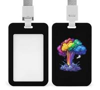 Tornado Chaser Storm ID Badge Holder with Lanyard Name Card Holders for Nurse Teacher Officer