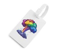 Tornado Chaser Storm Luggage Tag for Suitcase Cute ID Tags Travel Baggage Identifier Labels White-Style