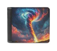 Tornado Colorful Slim Wallet Bifold Credit Card Holder Case PU Pouch Purse for Men Women