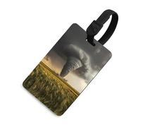 Tornado Funny Luggage Tag Travel Baggage Name ID Card Personalized Suitcase Tags