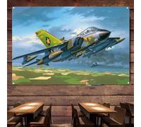 Tornado GR. Mk.1 RAF Fighter Banner Flip Chart - Military Aviation Poster Wall Hanging Flag For Wall Decor - Attack Aircraft Canvas Print Art Work - Fighter Jet Wall Art Decor