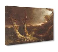 Tornado In A Forest By Thomas Cole Canvas Print for Living Room Bedroom Home Office Décor, Wall Art Picture Ready to Hang, 30 x 20 Inch (76 x 50 cm)
