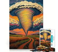 Tornado in Tornado Alley - Nature’s Fury 1000 Pieces Jigsaw Puzzles for Teenagers Brain Skill Leisure Time Exact Edge Thoughtful Gift 38x52cm