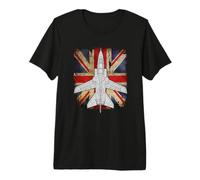 Tornado Jet UK RAF Airplane Aircraft Plane Union Jack Flag Premium T-Shirt