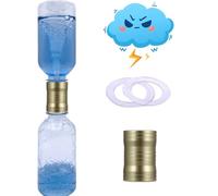 Tornado Maker Aluminum Weather Toy, Ultra Light Weather Toy with 2 Empty Bottles, Leakproof, Suitable for Children's Science Experiments, Gold