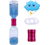Tornado Maker, Weather Toys, Ultra-Light Aluminum Connecting Tube, Including 2 Empty Bottles, Watertight Tornado Toy, Suitable for Kids' Science Experiments (Pink)