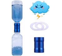 Tornado Maker, Weather Toys, Ultra-Light Aluminum Connecting Tube, Including 2 Empty Bottles, Watertight Tornado Toy, Suitable for Kids' Science Experiments (Blue)
