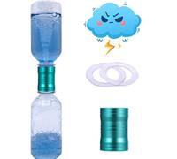 Tornado Maker, Weather Toys, Ultra-Light Aluminum Connecting Tube, Including 2 Empty Bottles, Watertight Tornado Toy, Suitable for Kids' Science Experiments (Green)