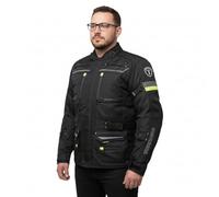 Tornado Motorcycle cordura Jacket RAID | 600D Cordura Textile | Waterproof Armoured Jacket | CE Armour Shoulders & Arms | Thermal Liner |Air Vents | Reflective High Visibility |winter Motorbike jacket