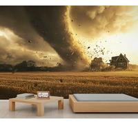 Tornado Mural, Storm Wall Murals, Natural Disasters Wallpaper for Renters Living Room Bedroom Corridor TV Background Decor - 150x100cm