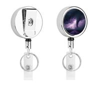 Tornado Natural Phenomenon Retractable Badge Holder with Belt Clip