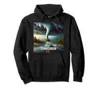 Tornado on the Highway with cars Storm Chaser Pullover Hoodie