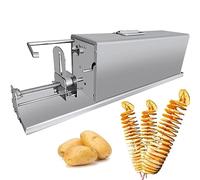Tornado Potato Chips Spiral Cutter - Efficient Electric Stainless Steel Twister Slicer for French Fries & Vegetables - Get Perfectly Spiral Twisted Potato Chips