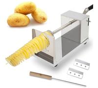Tornado Potato Spiral Cutter, AIDOIT Manual Stainless Steel Potatoes Twister Cutter