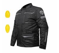 Tornado Raid Men's Waterproof Motorcycle Jacket - Cordura Textile with CE Level 2 Armours for Bikers