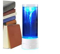 Tornado Table Lamp, Multi-Color Mood Light, 8 Inches Novelty Lamp with Relaxing Feature, Glass Lamps with Cool Tornado Effect Feature, Home Decor Lighting Nature Inspired Design, Bedroom Study