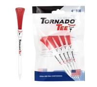 Tornado Tee 4" Long Drive High Performance Golf Tee (Red)