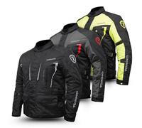 Tornado Torino Men’s Armoured Motorcycle Jacket UK | CE Approved Protective Biker Textile Jacket | Waterproof & Windproof Touring Motorbike Riding Gear - All Season