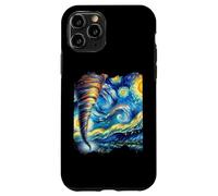 Tornado Van Gogh Art Painting Star Sky Night Nature Weather Case for iPhone 11 Pro