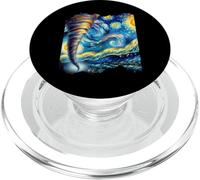 Tornado Van Gogh Art Painting Star Sky Night Nature Weather PopSockets PopGrip for MagSafe