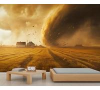 Tornado Wall Murals, Natural Disasters Mural, Natural Phenomena Wallpaper for Living Room Bedroom TV Background Office Decor - 366x254cm