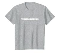 Tornado Warning T-Shirt, Youth, Heather Grey, 2T