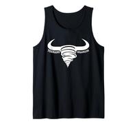 Tornado Wrangler Bold Western Cowboy Graphic Design Tank Top