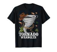 Tornado Wrangler Bold Western Cowboy Graphic Vintage T-Shirt
