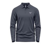 TORO ACTIVA Mens Active Polo Long Full Sleeves T Shirt Olympic Casual Uniform Party Wear Regular Fit Button Up Multi-Colours Adults Gift Polo Top