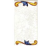 TORO DEL Oro House Numbers and Letters Tile Ceramic Calca Craquelé Style Names & Addresses Large Craquelé Design 7.5 x 15 cm (Separator "White)