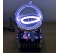 Toroid Circuit Plasma Ring Drive Ball, Xenon Glass Ball, Plasma Ring Exciters, Diameter 9 Cm, for Party Decoration, Outdoor Activities Warning Signal and Science Gift