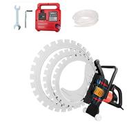 Toroidal Concrete Cutter Saw 8900W Pure Copper Motor, 90° No-Dead-Angle Cutting with Dust Suppression Water Pump & Blade Kit for Granite, Concrete, Marble