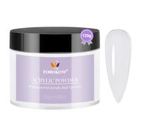 TOROKOM Clear Acrylic Nails Powder, 120g/4.23oz Dip Powder Nails Acrylic