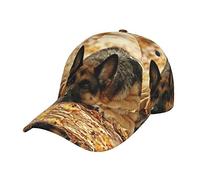 Torong German Shepherd Dog Printed Sport Hat,Adjustable Fashion Quality Hat,Outdoor Hat,Dad-Hat,Unisex Graphic Baseball Cap Black, Black, One size