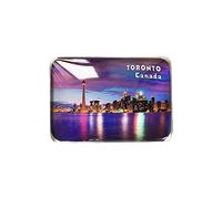 Toronto Canada 3D Refrigerator Fridge Magnet Crystal Glass Handmade Tourist Travel Souvenir Collection Gift Whiteboard Magnetic Sticker Home Decoration
