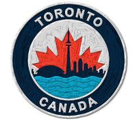 Toronto Canada Patch for Clothes - Embroidered Iron on Patch for Backpack Jacket - Fabric Sports Patches for Clothes Souvenirs & Gifts ID45095
