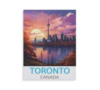 Toronto Canada，Puzzle 1000 Piece Jigsaw Puzzles for Adults, Classic Puzzle Difficult Puzzle for Kids Teenagers Educational Game Toys Gift for Home Travel（75x50cm）-HX98
