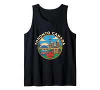 Toronto Canada Round Travel Souvenir City Tourist Gift Tank Top