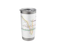 Toronto Canada Train Line Railway - Souvenir Route Map Stainless Steel Insulated Tumbler