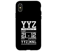 Toronto Flight Funny Canada Case for iPhone X/XS
