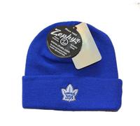 Toronto Maple Leafs Blue "POP" Cuff Beanie Hat - NHL Cuffed Winter Knit Toque Cap