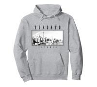 Toronto Ontario Canada Vintage Canadian Skyline Toronto Pullover Hoodie