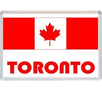 Toronto - Ontario - Canadian Flag - Canada Town & Cities - Jumbo Fridge Magnet