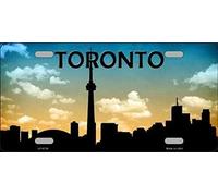 Toronto Silhouette Novelty License Plate Sign License Plate 6x12 inches