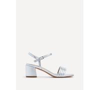 Toronto Silver Faux Leather Block Heeled Sandal Linzi Silver 6-Standard Fit