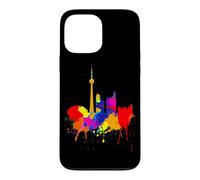 Toronto Skyline Canadian Colored Painting Art I Love Canada Case for iPhone 13 Pro Max