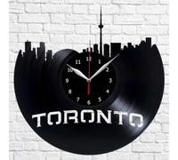 Toronto Vinyl Record Wall Clock 12'' 30cm Fan Art Home Decor Vinyl clock
