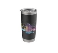 Torontonian Skyline Colorful Cityscape Toronto Stainless Steel Insulated Tumbler