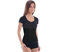TOROS-GROUP Elastic 24 cm Abdominal Binder/Postpartum & Post Operative Belly Wrap - Large Black