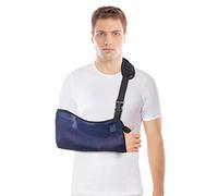 TOROS GROUP MANUFACTURE Arm Sling - Breathable Mesh - Lightweight - stabilise The arm, Shoulder and Wrist After Injuries or for a Broken arm Medium Blue